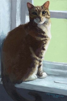 Painting of a cat
