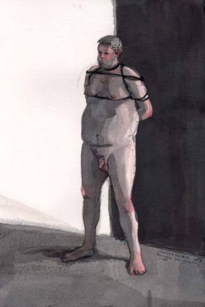 Nude Man Tied Up